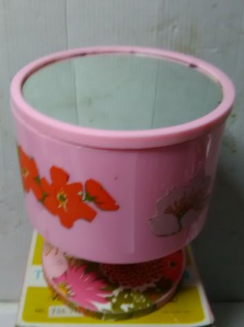 specchio da tavolo da trucco con scatolo vintage anni 70 - Foto 6