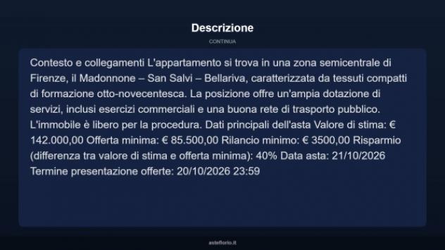 Immobile in asta di 35 m² in vendita a Firenze - Foto 15