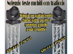 noleggio affitto teste mobili su supporti americane da 2 Mt