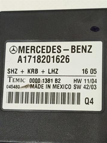 CENTRALINA UNITÀ DI CONTROLLO RISCALDAMENTO SEDILI MERCEDES SLK W171 2° Serie A1718201626 271954 (0411) - Foto 2