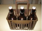 cestello portabottiglie con 3 bottiglie