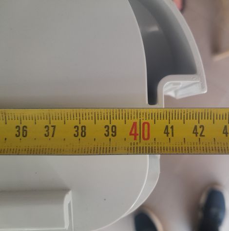 Balconcino Frigo Ariston Mensola Porta oggetti 440 mm Originale completo di base - Foto 7
