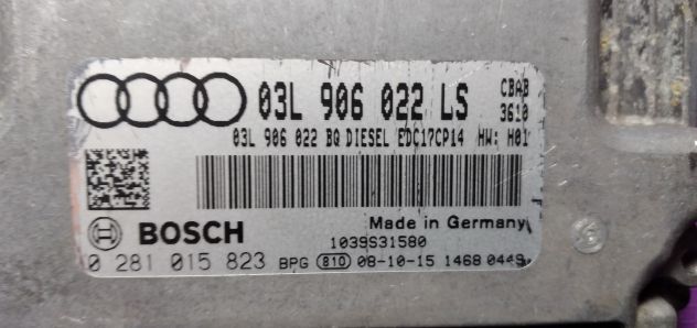 ECU CENTRALINA AUDI A3 2.0 0281015823 03L906022LS EDC17CP14 - Foto 4