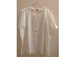 Camicia bianca manica corta tg XXL