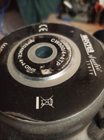 WOOFER MASTERAUDIO CW800 4+4 OHM - Foto 2