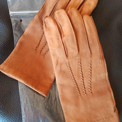 Guanti in vera pelle scamosciata, unisex