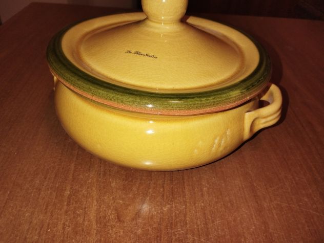 PENTOLA IN TERRACOTTA DA 25cm DECORATA A MANO - Foto 2