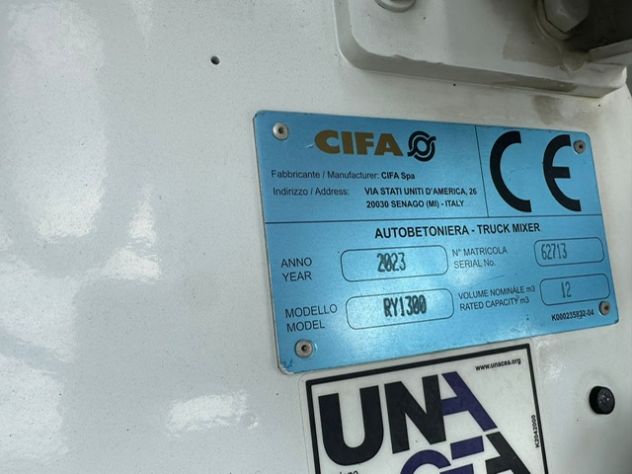 TRAKKER T-WAY 510 EURO 6 BETONIERA CIFA RY 1300 - Foto 8