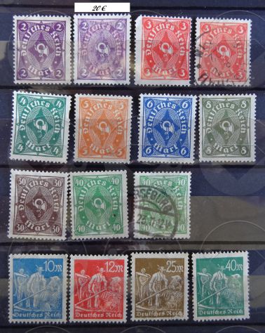 GERMANIA 1922 Lotto di 65+5 francobolli - Foto 5