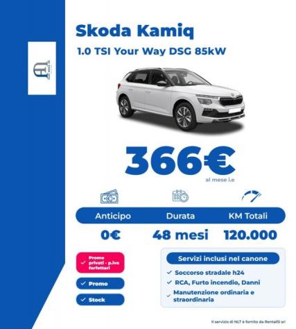 SKODA Kamiq 1.0 TSI Your Way 85kW rif. 24171073