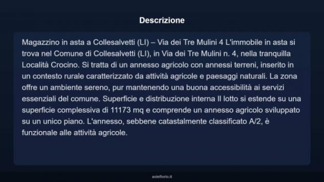 Immobile in asta di 11173 m² in vendita a Collesalvetti - Foto 4