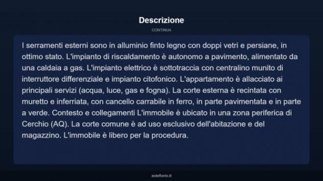 Immobile in asta di 181 m² in vendita a Cerchio - Foto 13