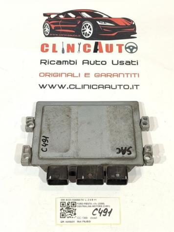 CENTRALINA MOTORE FORD Fiesta 6° Serie 8V21-12A650-TH F6JB/D diesel 1399 (0817) - Foto 4