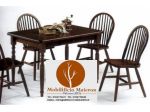 Mobili Per Arredi Rustici Tavolo Rettangolare 180x80x4+4 Sedie Nuovo Affare