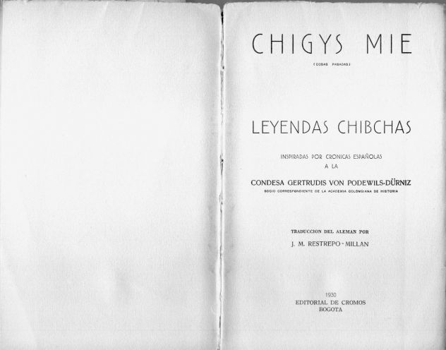 Leyendas Chibchas - Chigis Mye 1930 - Foto 3