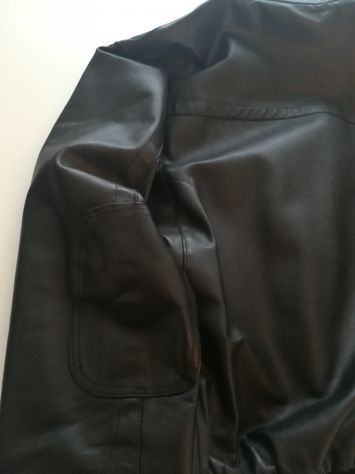 Giubbotto in pelle nera taglia 56 - Foto 4
