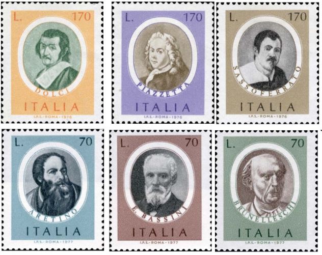 ITALIA francobolli serie: UOMINI ILLUSTRI - Foto 3