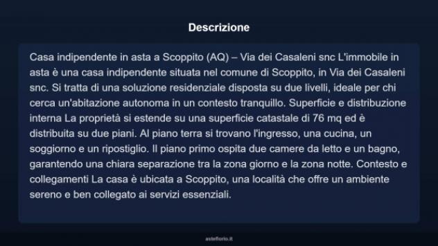 Immobile in asta di 76 m² in vendita a Scoppito - Foto 13