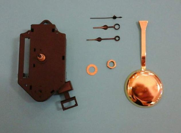 Orologio meccanismo al quarzo a pendolo e lancette