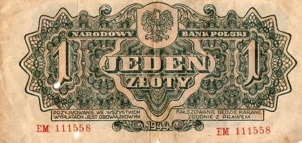 MONETA ( ZLOTY DEL 1944 )