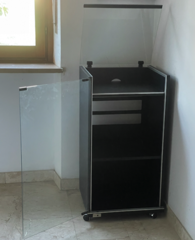 Mobiletto stereo hifi originale vintage con rotelle - Foto 2