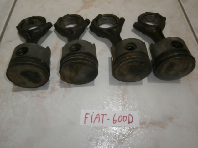 BIELLE E PISTONI PER FIAT 600d FANALONA RIF.4060547 CONNECTING RODS AND STRIPS - Foto 3