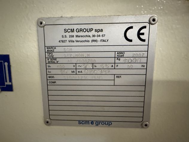 Sezionatrice SCM mod. SIGMA 125 C PLUS - Foto 2