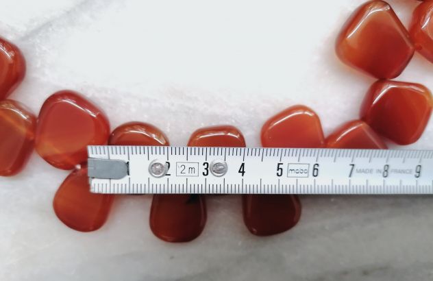 SPETTACOLARE COLLANA GIROCOLLO A PLACCHE SEMIBURATTATE DI CORNIOLA. - Foto 10