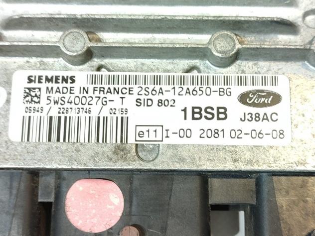 CENTRALINA MOTORE FORD Fiesta 4° Serie 2S6A-12A650-BG 5WS40027G DQ14F6JB diesel 1399 (0205) - Foto 2