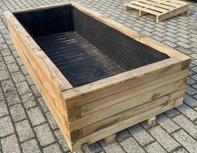 Grande fioriere in legno - Foto 3