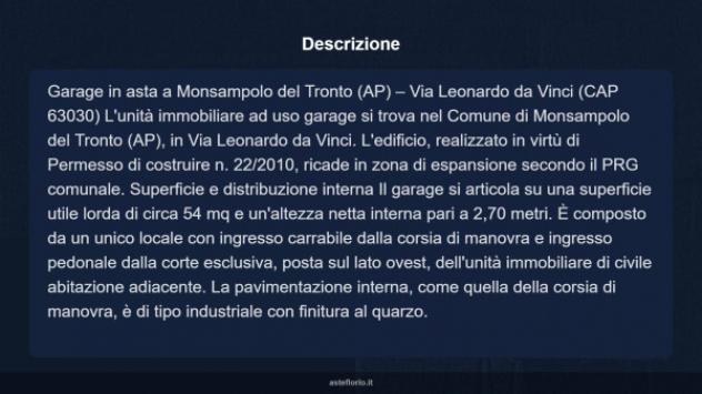 Immobile in asta di 54 m² in vendita a Monsampolo del Tronto - Foto 9