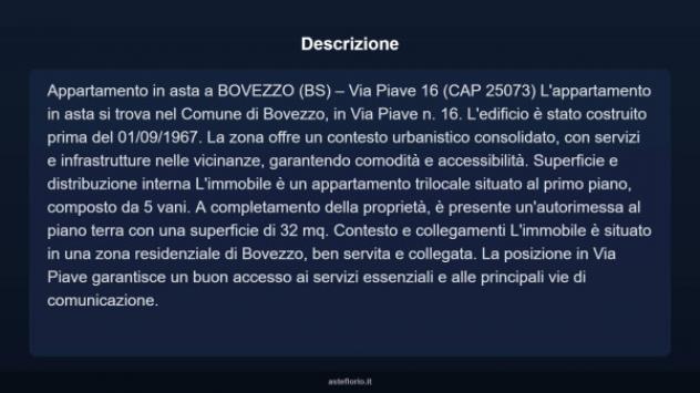 Immobile in asta di 32 m², box auto in vendita a Bovezzo - Foto 4