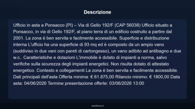 Immobile in asta di 93 m² in vendita a Ponsacco - Foto 4