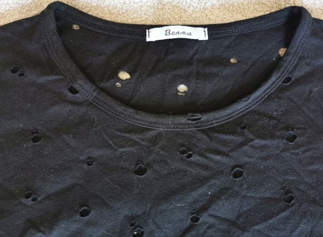 Maglia t-shirt da uomo a lavorazione traforata Berna - Foto 3