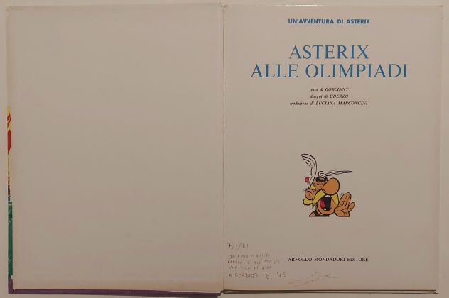 Asterix alle Olimpiadi di Goscinny e Uderzo 1°Ed.Arnoldo Mondadori, giugno 1972 - Foto 2