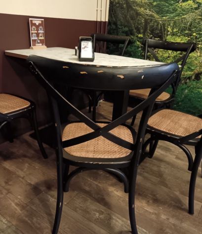 Sedie thonet vintage nero consumato - Foto 2