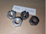Dado a castello intagliato 10X1.25 ruota frizione M10 P1,25