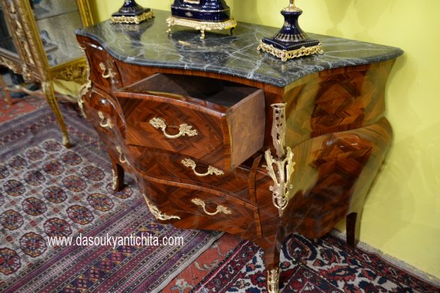 Commode-cassettone stile Luigi XV - Foto 8