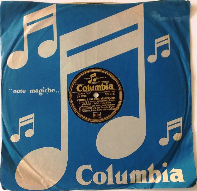 5 dischi 78 rpm del 1955-di Eddy Calvert e la sua tromba d'oro-Ediz. Columbia
