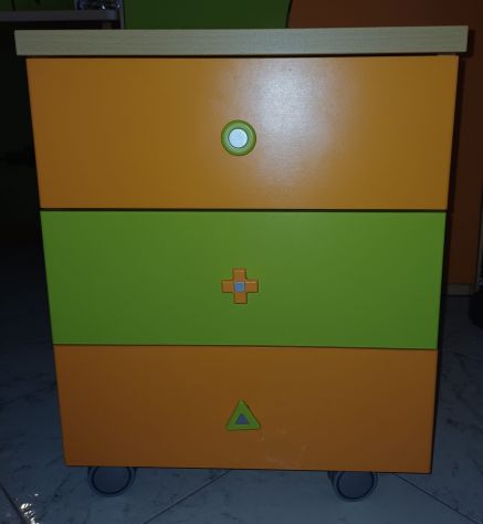 Cassettiera con rotelle per stanza per bambini - Foto 3