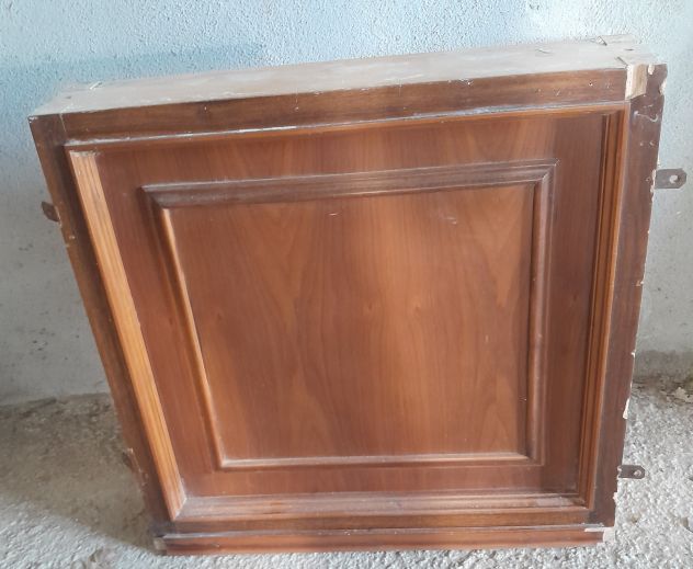 Vetrate Fisse in legno all'inglese e vetri molati con telaio in legno Noce - Foto 3