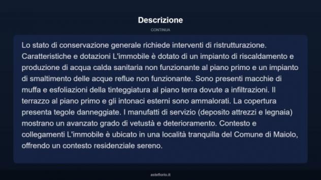 Immobile in asta di 163 m² con più di 5 locali in vendita a Maiolo - Foto 18