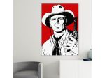 Quadro Tex Willer dipinto a mano pop art
