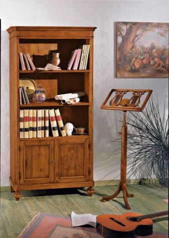 Libreria 2 porte 2 ripiani stile arte povera Cod 11421