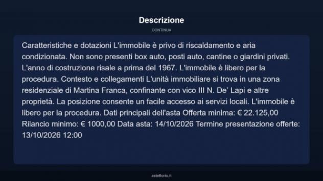 Immobile in asta di 35 m² in vendita a Martina Franca - Foto 12