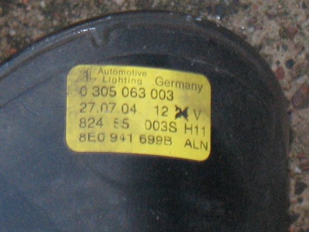FARETTI FENDINEBBIA ANTERIORE DX SX AUDI A4 1.9 0305063004 0305063003 - Foto 3