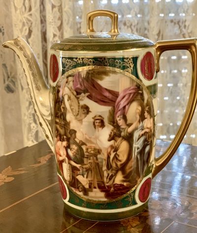 SERVIZIO CAFFE' DA ESPOSIZIONE IN PORCELLANA CECOSLOVACCA - Foto 2