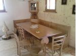 Giropanca Tavolo e Sedie in Stile Rustico Nuovi Color nocciola