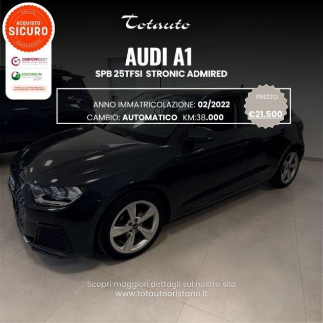 AUDI A1 SPB 25 TFSI Stonic Admired rif. 23737356