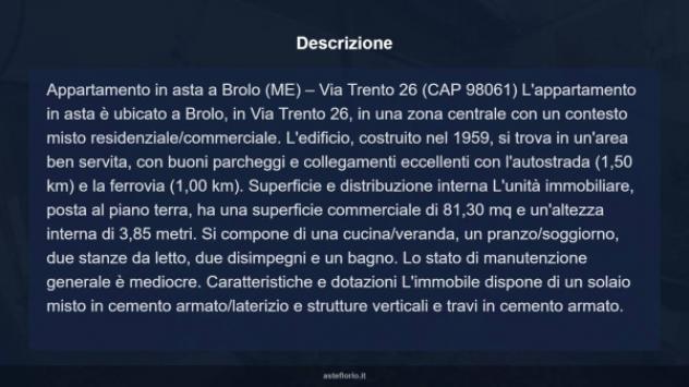 Immobile in asta di 81 m² in vendita a Brolo - Foto 10